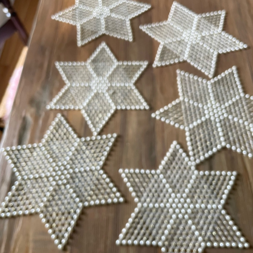 Elegant Pearl Star Coasters